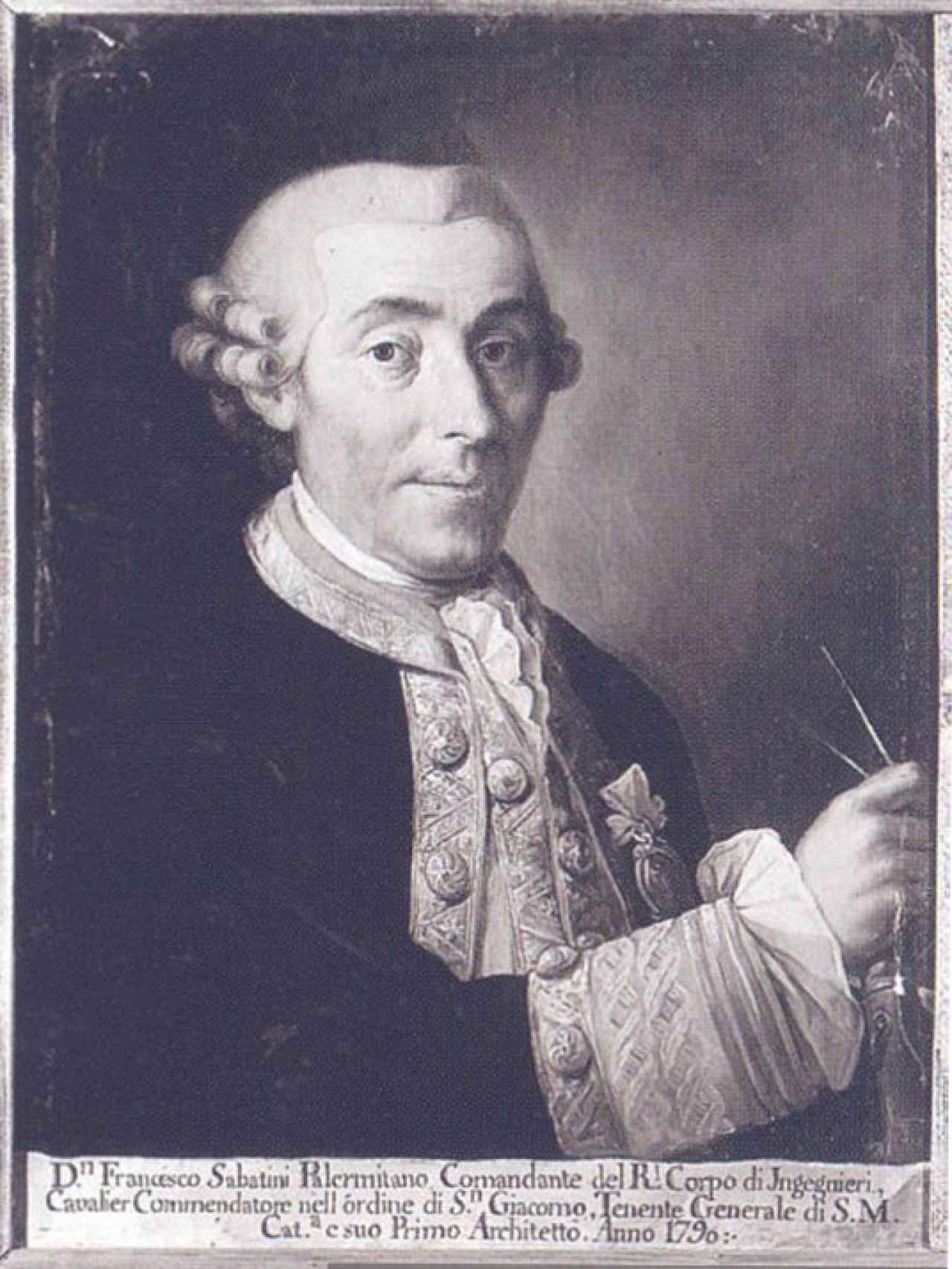 Retrato de Francesco Sabatini hacia 1790.