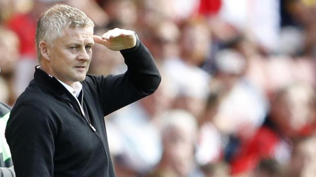 Ole Gunnar Solskjaer, en un partido