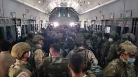 El último vuelo de Kabul rumbo a España. Ministerio de Defensa