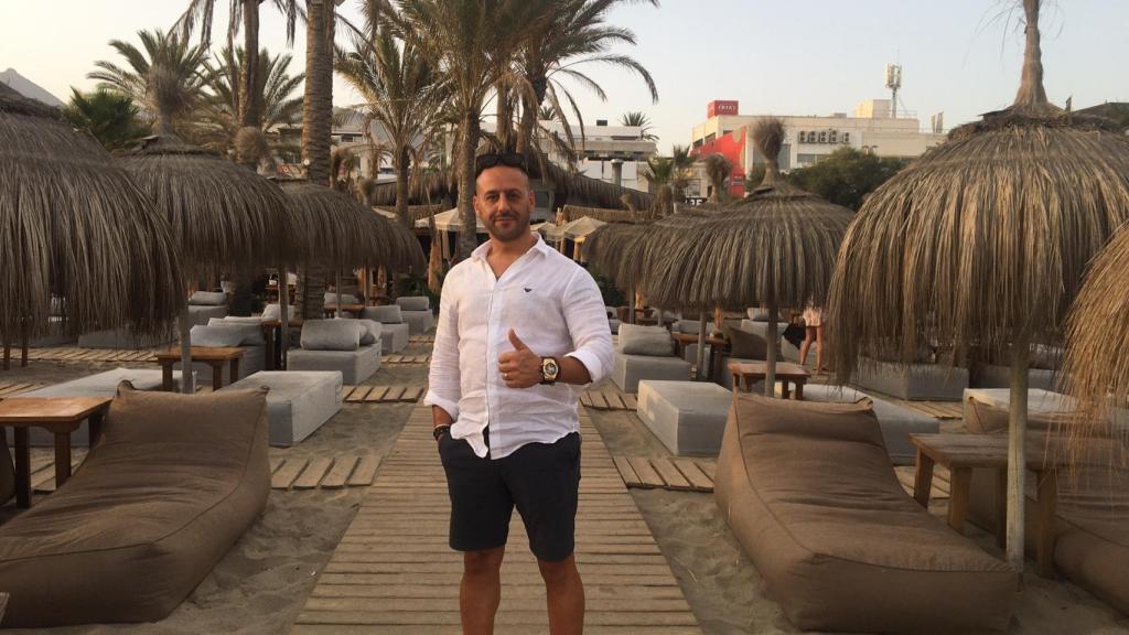 Raúl Castañeda, en Playa Padre.