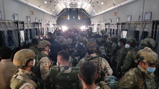 Soldados españoles que participaron en la operación de evacuación de Kabul.
