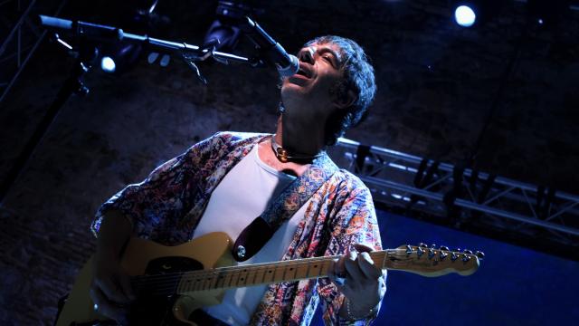 El cantante de Sidonie, Marc Ros, durante su concierto en el Brisa Festival.