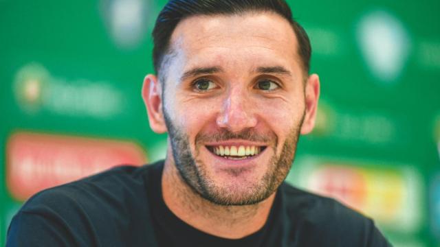 Lucas Pérez, en su presentación ante los medios como nuevo delantero del Elche.