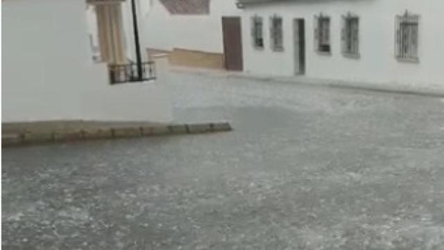 Granizo en Antequera.