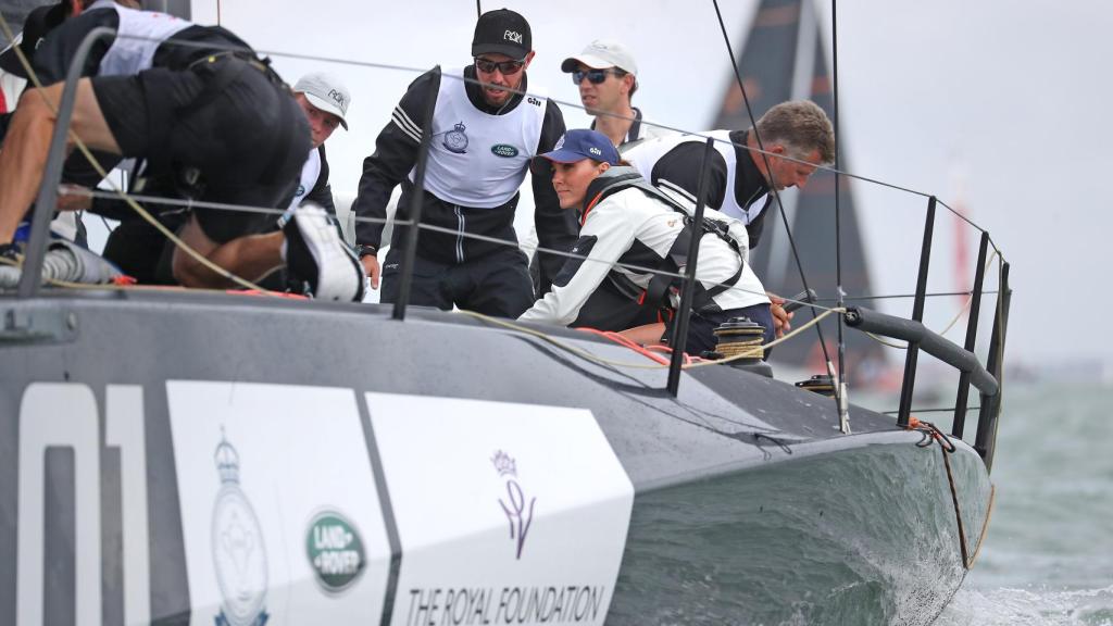Kate Middleton, participando en la regata 'The King’s Cup', en 2019.
