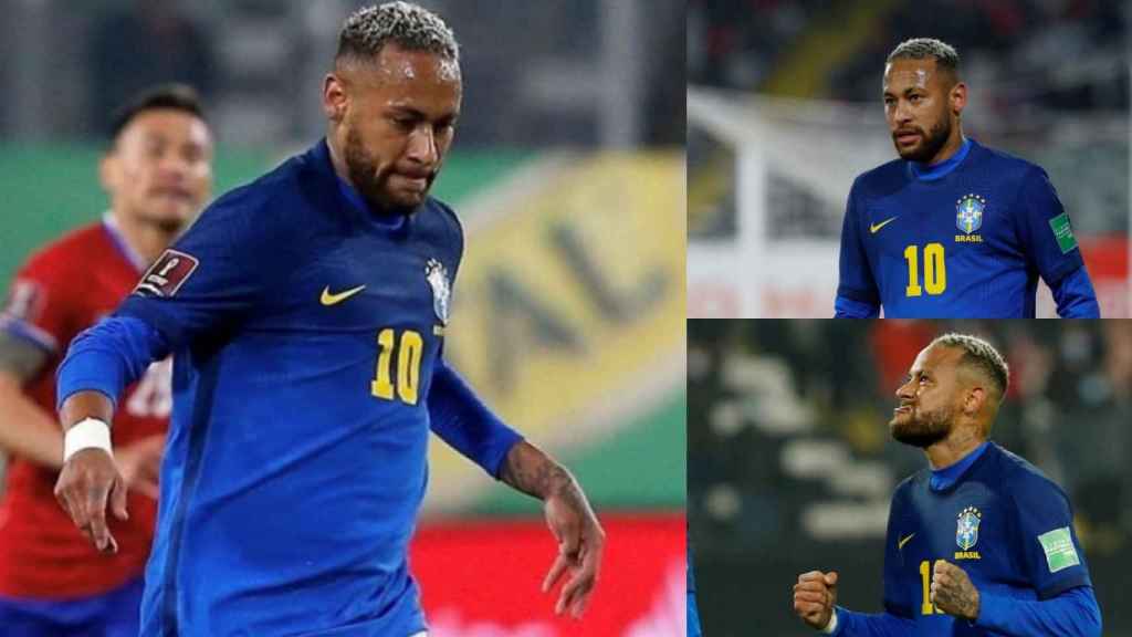 Las imágenes de Neymar Jr. en el partido contra Chile