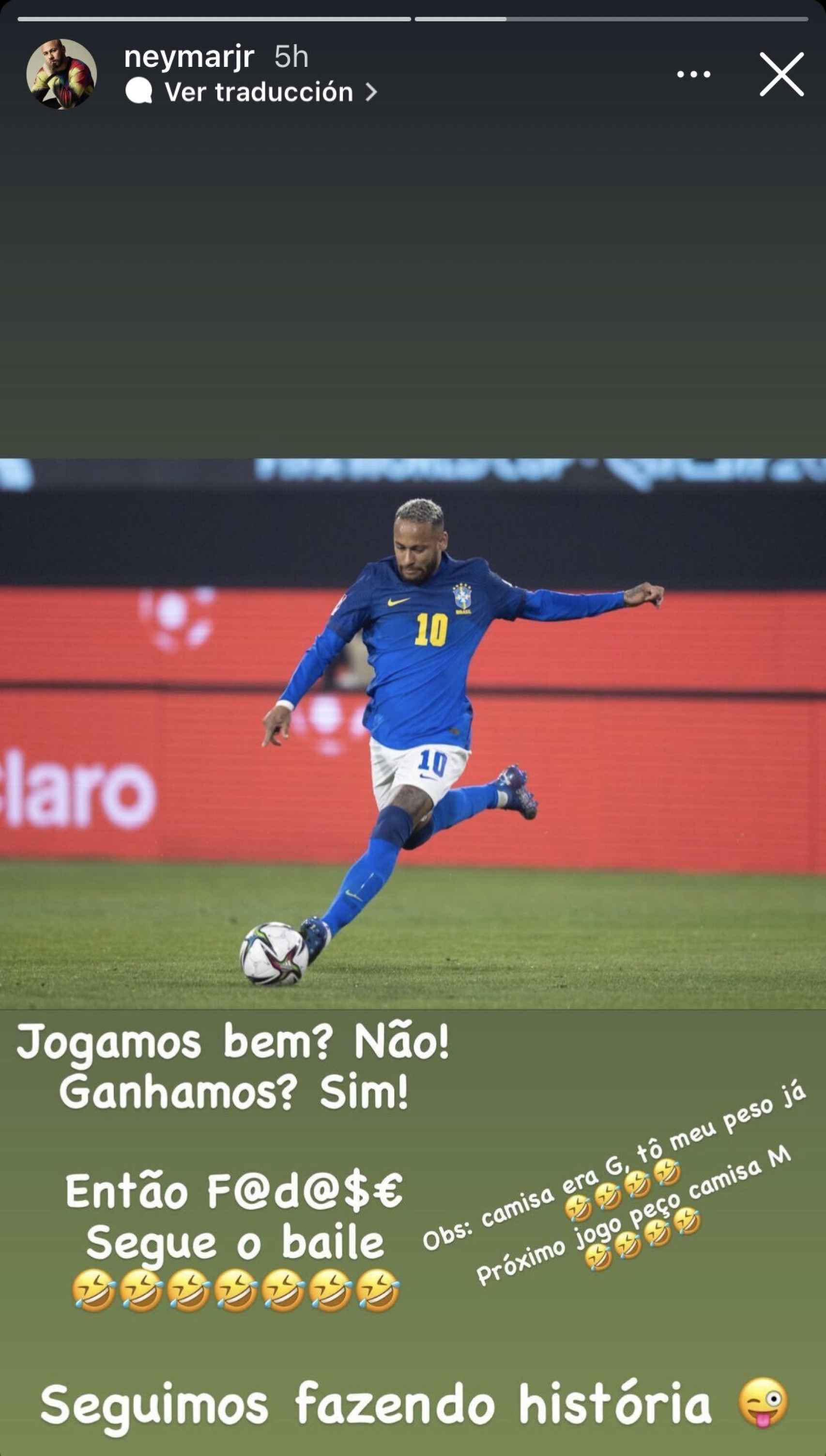 El mensaje de Neymar Jr en las redes sociales