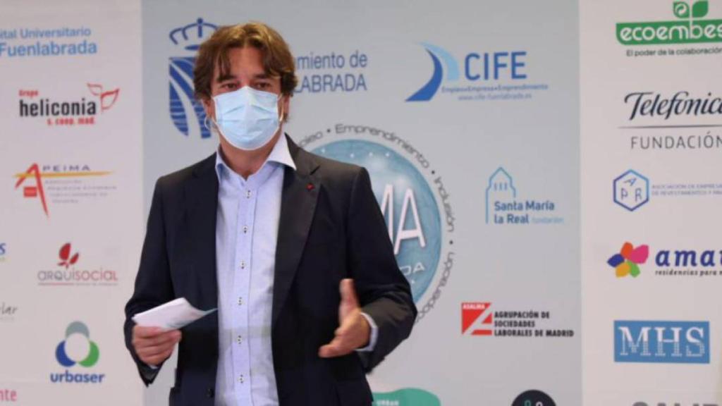 The mayor of Fuenlanbrada, Javier Ayala.