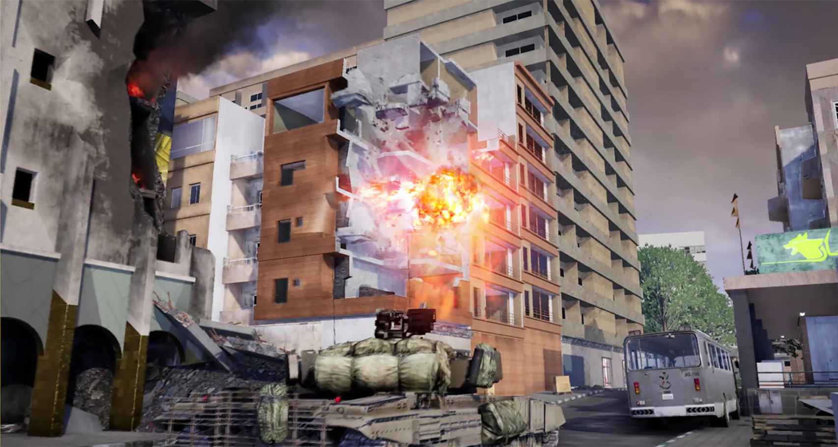 Massive battles and destruction in Battlefield Mobile