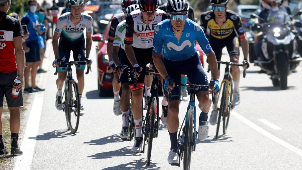 Miguel Ángel López on stage 20 of La Vuelta 2021