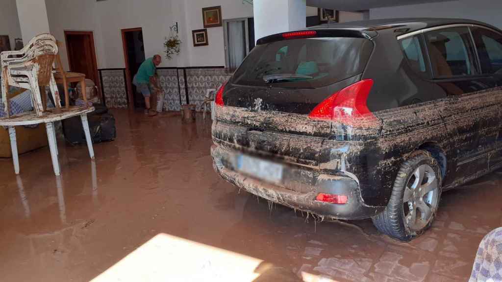 Interior de una de las casas inundadas en Iniesta (Cuenca). Foto: RTVE