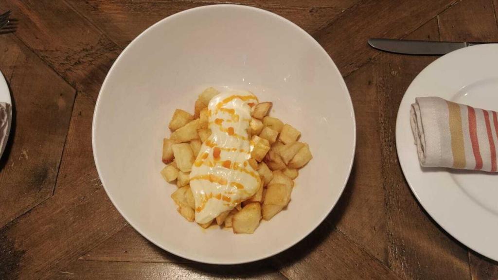 The ration of patatas bravas from Askuabarra, one of the restaurants visited.