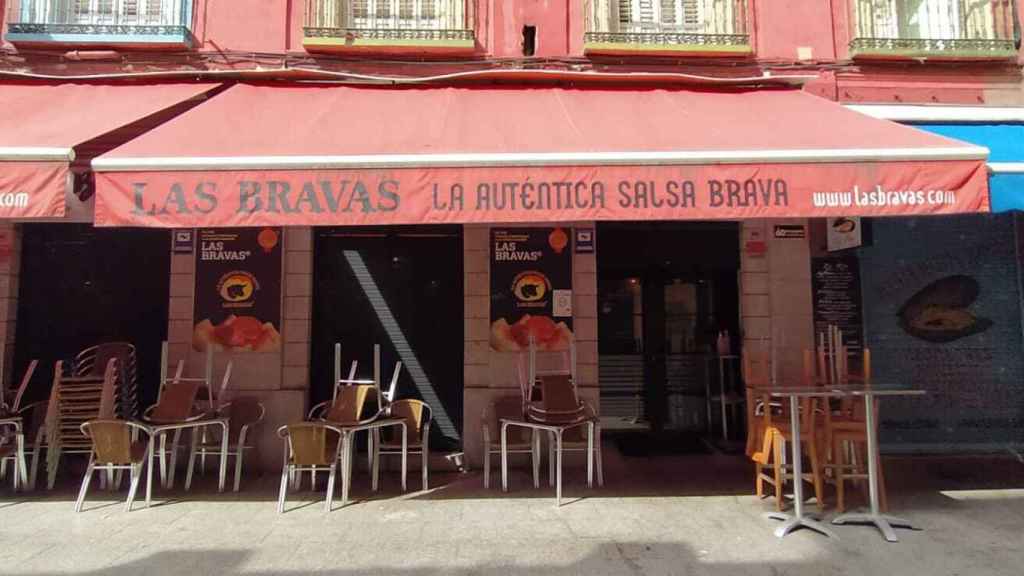 One of the restaurants in Las Bravas, in Madrid.