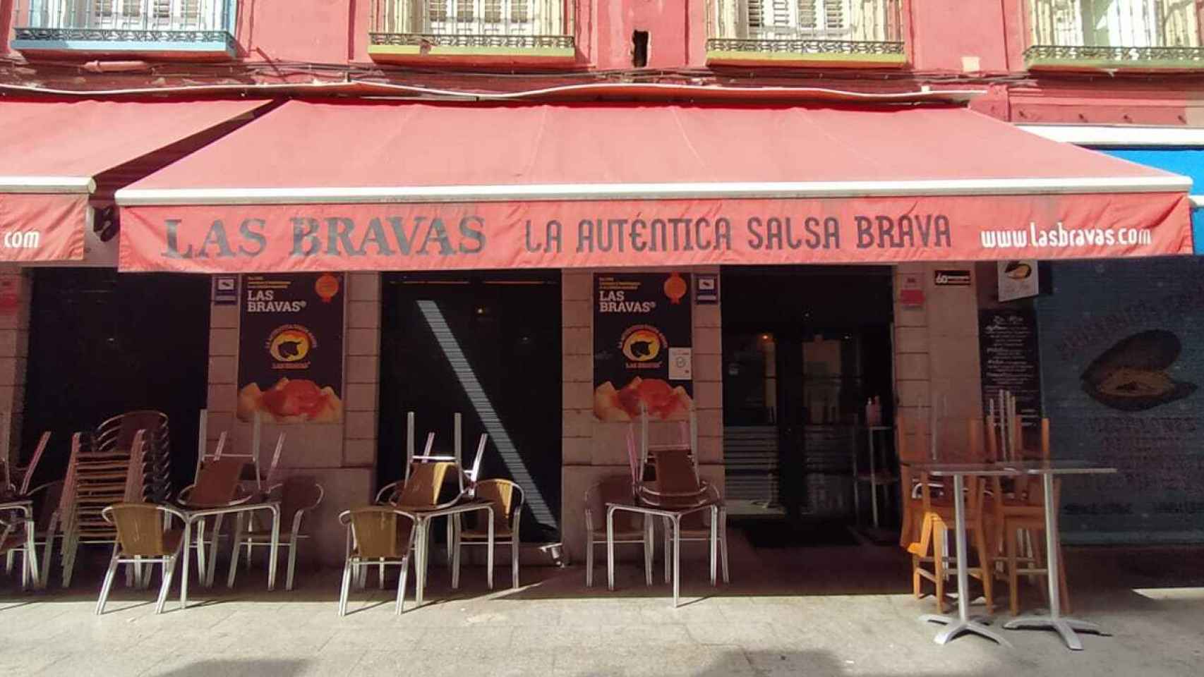 Uno de los restaurantes de Las Bravas, en Madrid.