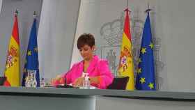 La ministra portavoz, Isabel Rodríguez, en la rueda de prensa posterior al Consejo de Ministros.