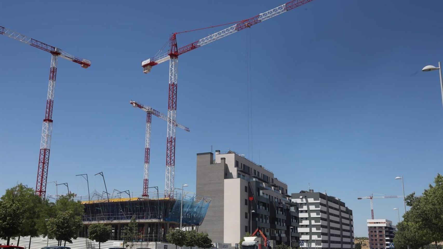 Construcción de una promoción de viviendas en Málaga.