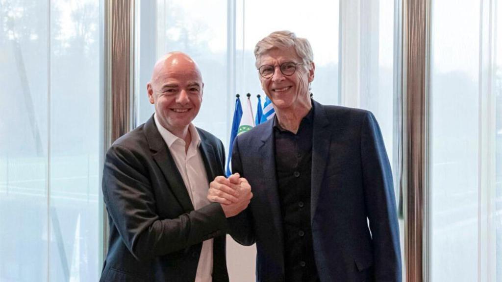 Gianni Infantino y Arsène Wenger