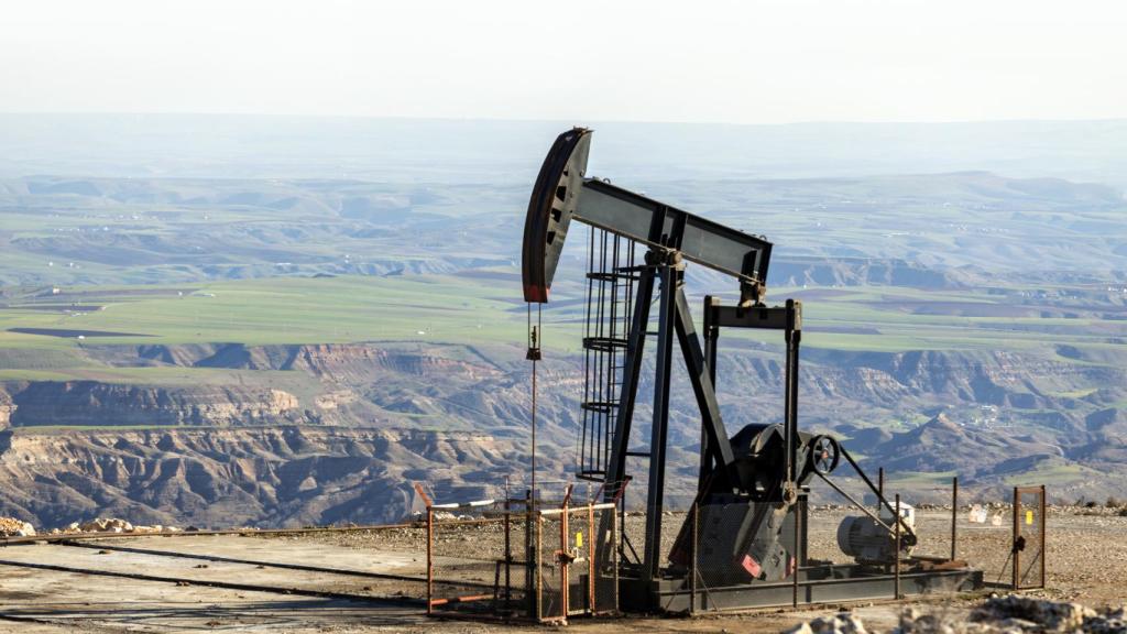 Un pozo de extracción petrolífero.