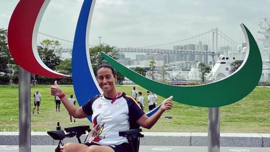 Teresa Perales, durante los Juegos Paralímpicos