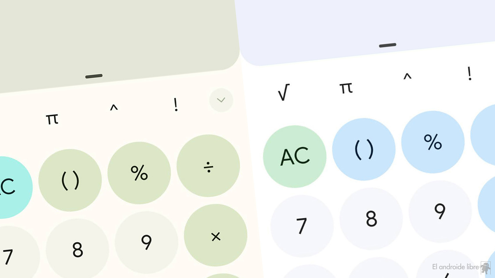 Calculadora de Google para Android 11 con Material You