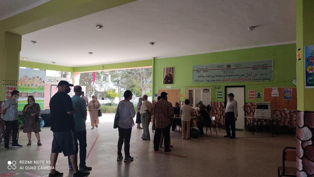 Jornada electoral en un colegio de Marruecos.