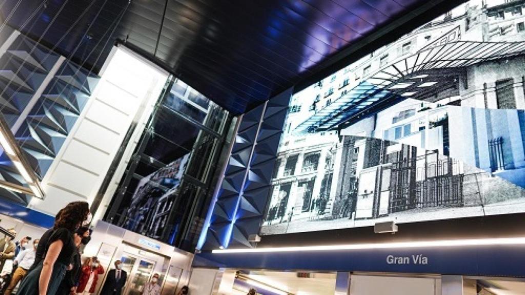 Un área de la renovada estación de metro de Gran Vía.
