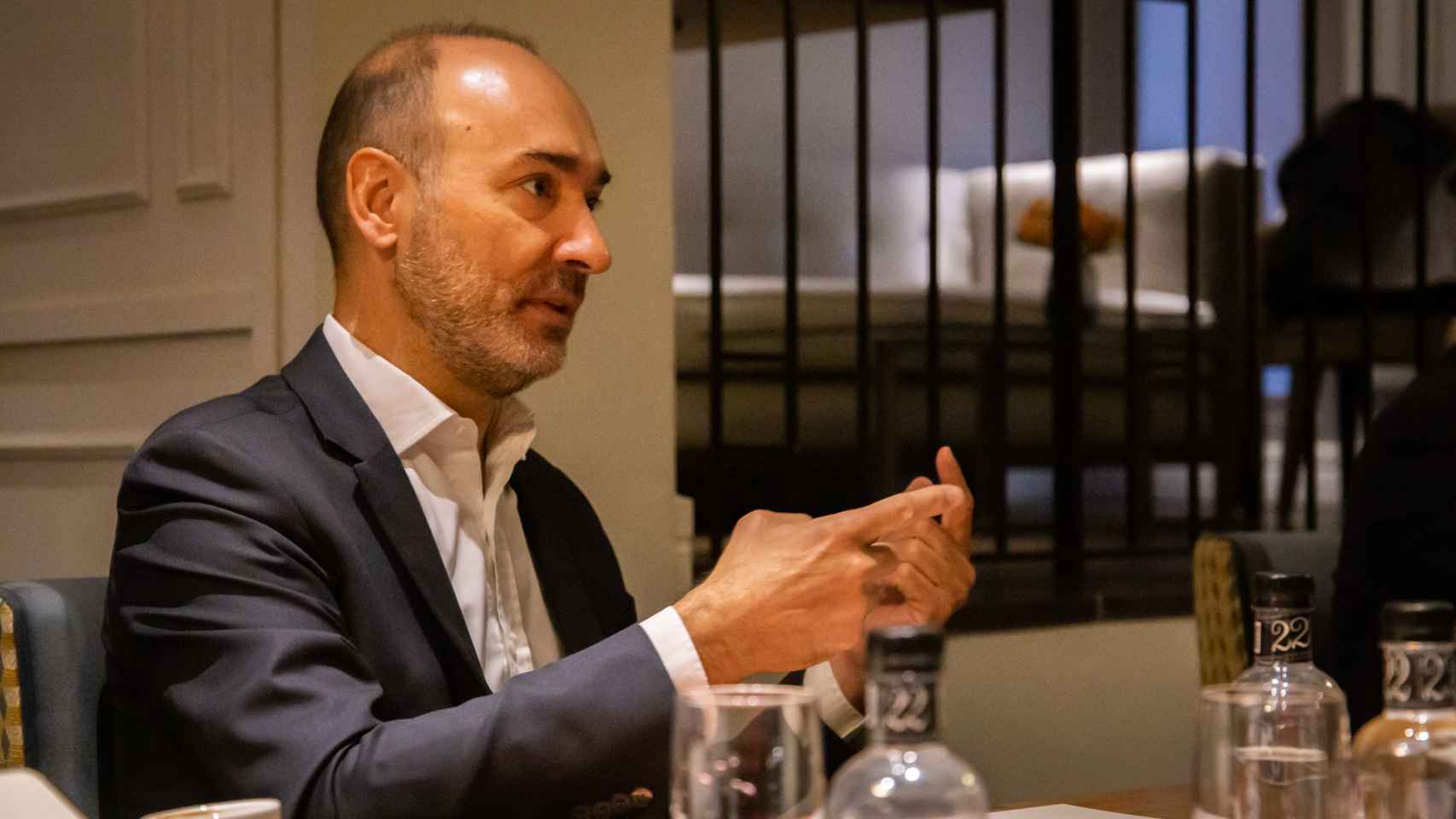 Francesc Noguera, consejero delegado de Altamira, durante la entrevista con Invertia-EL ESPAÑOL.