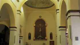 Imagen del interior de la parroquia de Algatocín.