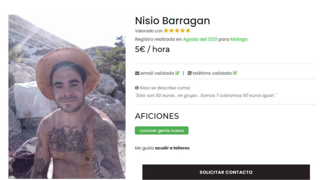 Nisio Barragan en su perfil.