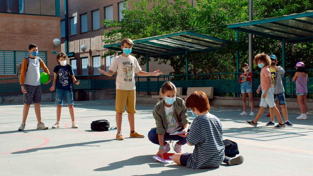 Un grupo de niños en una campaña contra el 'bullying'.
