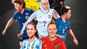 Cartel del movimiento de las jugadoras de fútbol sala femenino para tener Mundial