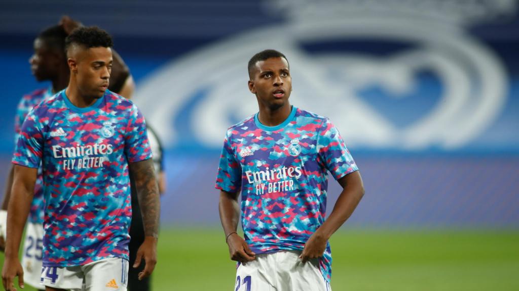 Rodrygo Goes, en un entrenamiento del Real Madrid