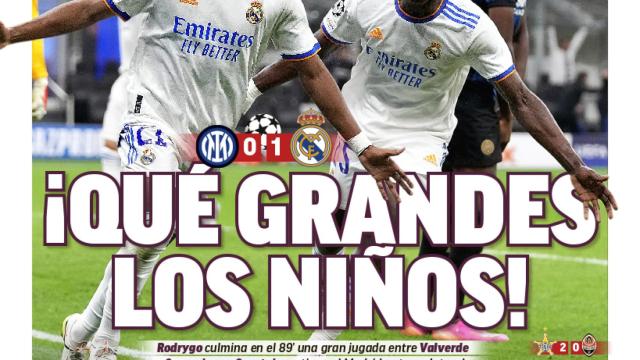 La portada del diario MARCA (16/09/2021)