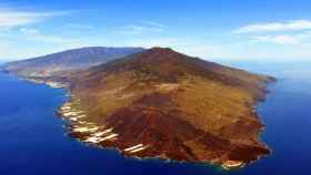 Vista aérea de la zona de Cumbre Vieja, al sur de la isla de La Palma.