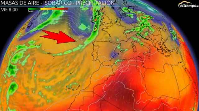 La nueva masa de aire frío y húmedo que llega a España. Eltiempo.es.