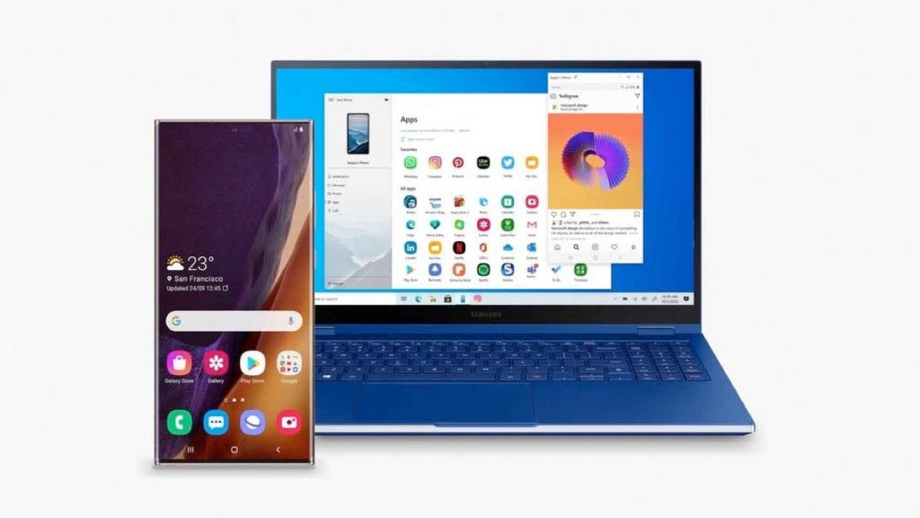 Integración de las apps de Samsung y Microsoft
