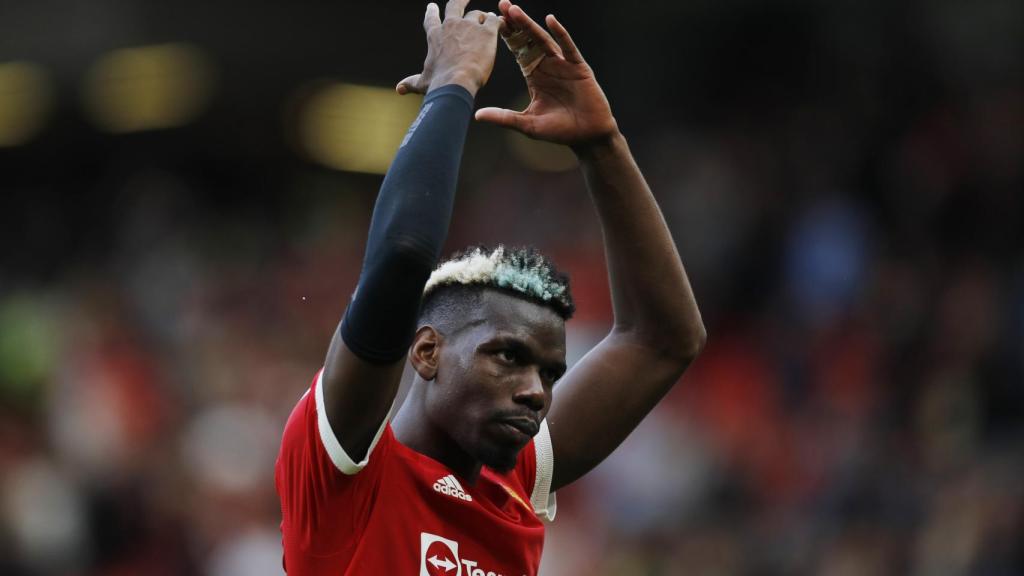 Paul Pogba, en un partido del Manchester United en la temporada 2021/2022