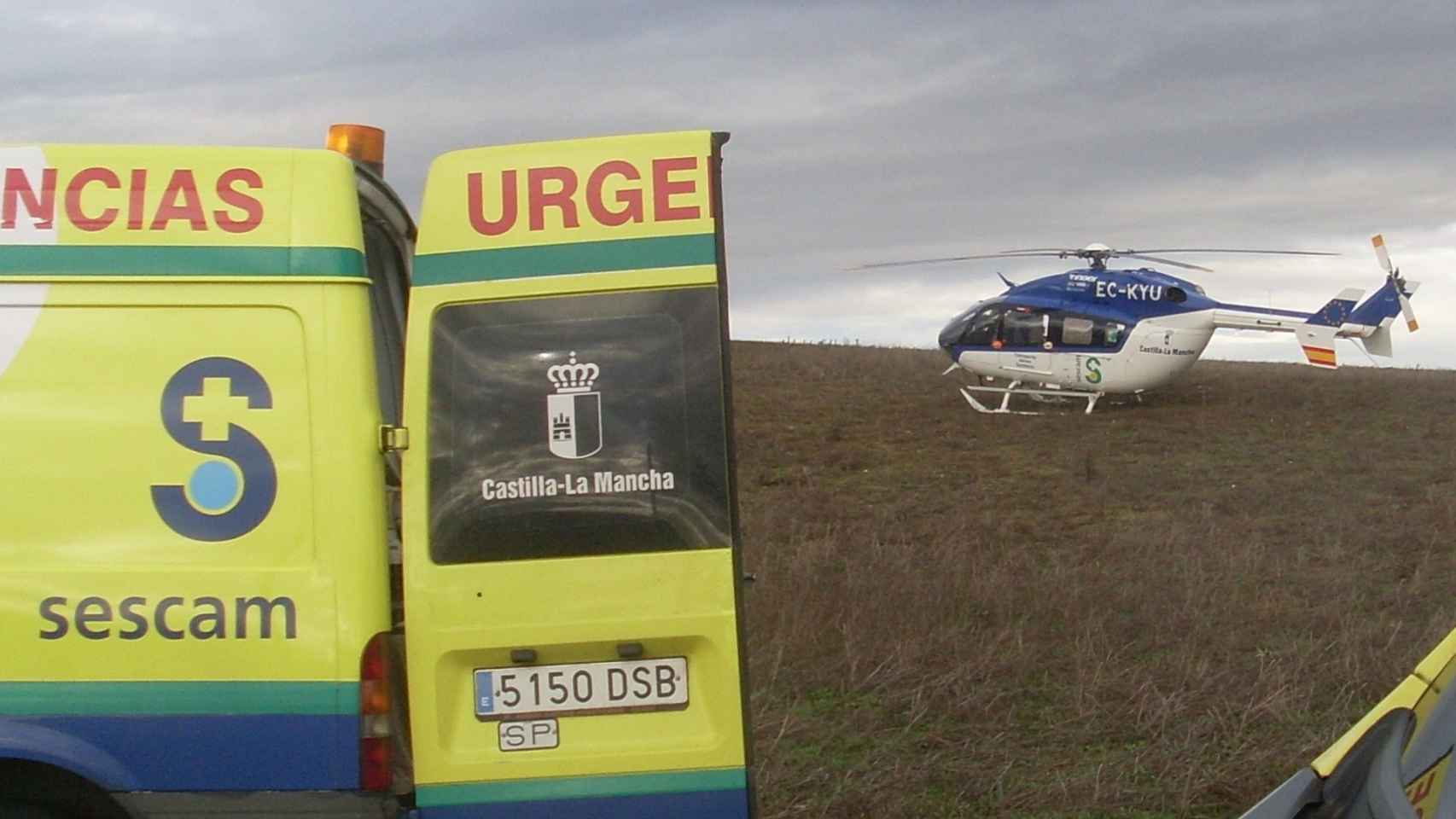 Imagen de archivo de un helicóptero medicalizado.