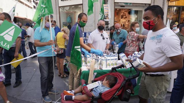 Imagen de archivo de una protesta convocada por Asaja