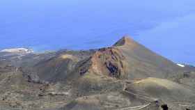 Volcán de Teneguía cerca de Cumbre Vieja, al sur de La Palma.