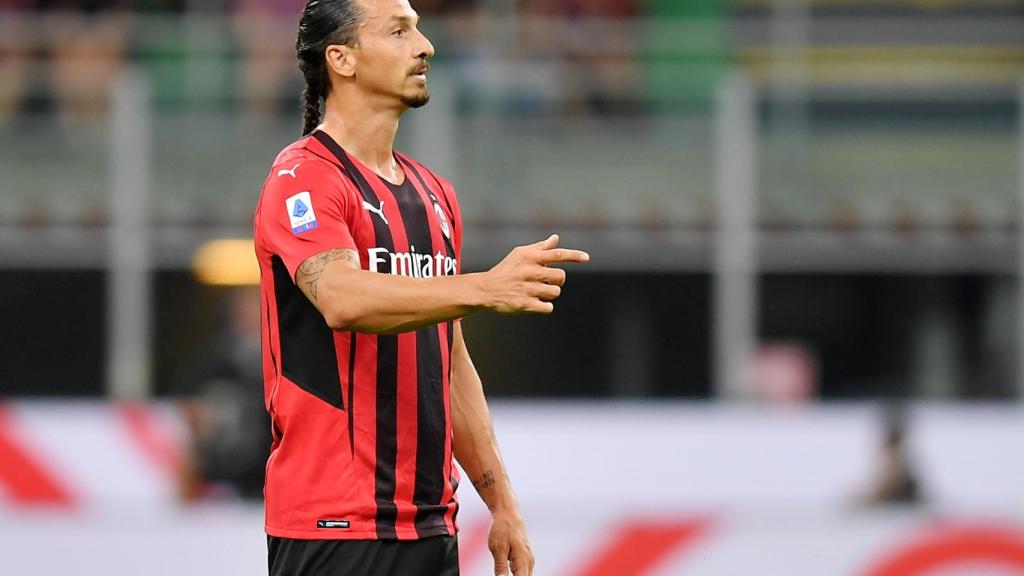Ibrahimovic durante un partido con el Milan