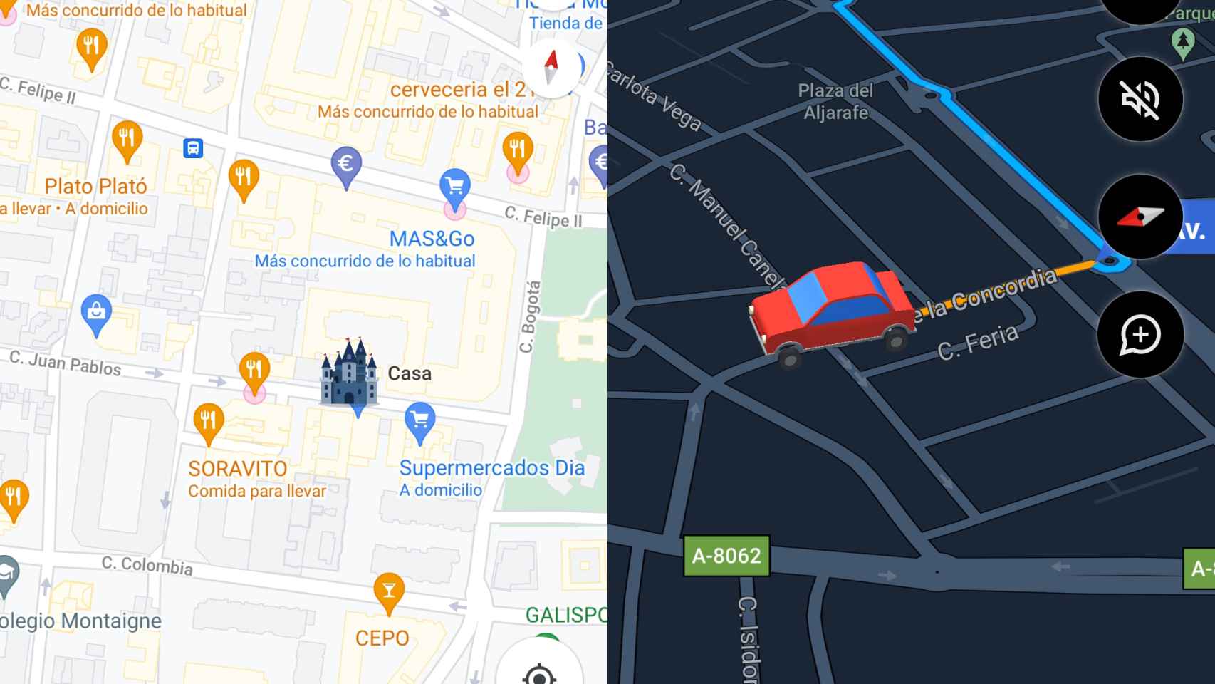 Cómo cambair el icono de tu coche o de tu casa en Google Maps