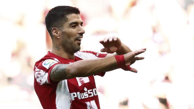 Luis Suárez, durante el Atlético de Madrid - Athletic Club