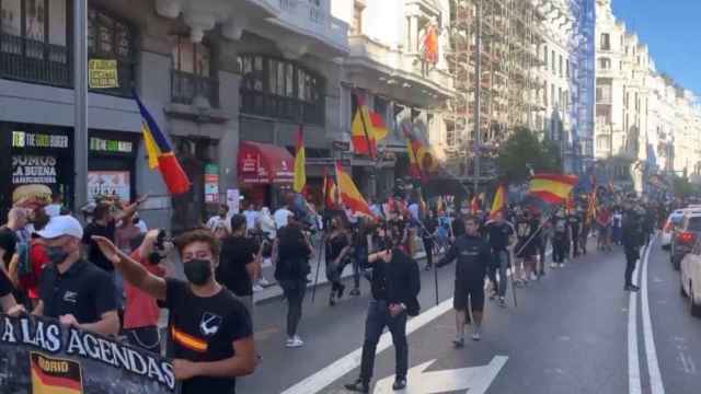 Imágenes de la manifestación organizada por la plataforma Madrid Seguro.
