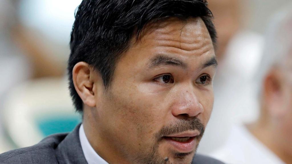 El boxeador Manny Pacquiao, candidato a la presidencia de Filipinas