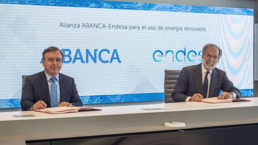 Abanca y Endesa firman un acuerdo de suministro de energía eólica de origen gallego a 10 años