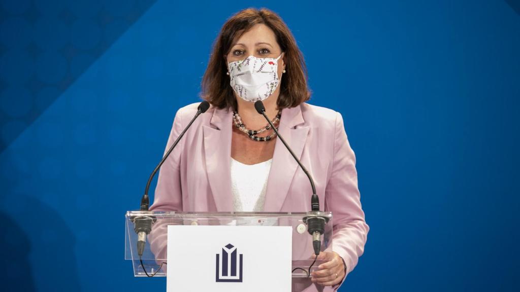 Patricia Fran en la inauguración del nuevo centro logístico 'Panattoni Park Torija I' (Guadalajara)