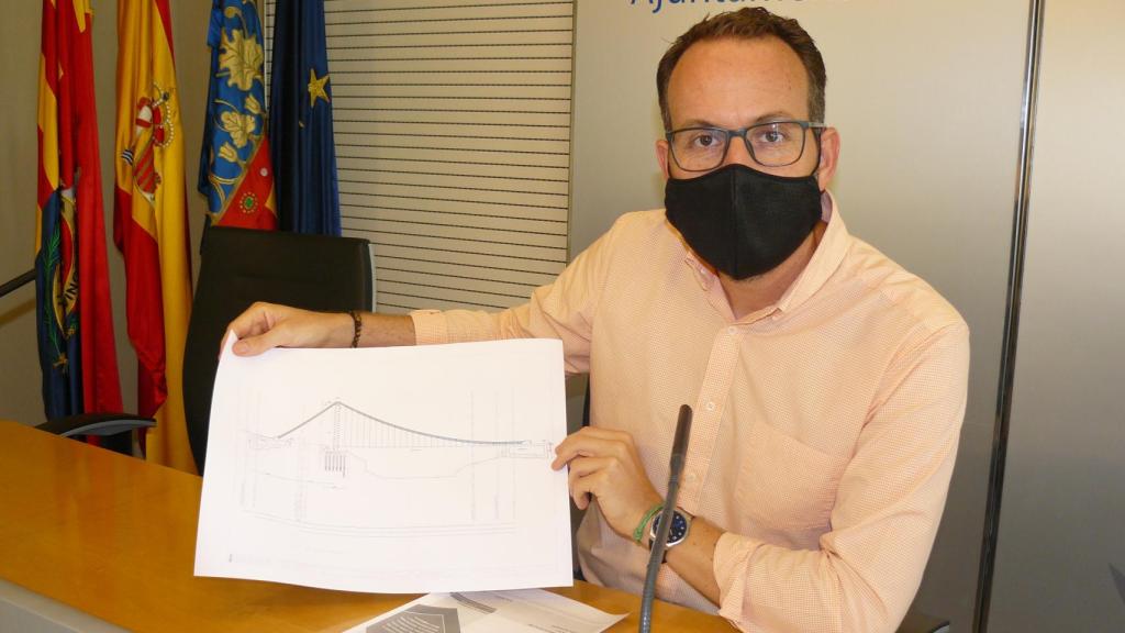 El edil de Mantenimiento durante la rueda de prensa de este martes.