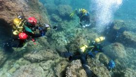 Hallan 53 monedas de oro de los siglos IV y V en el fondo marino del Portitxol de Xàbia.