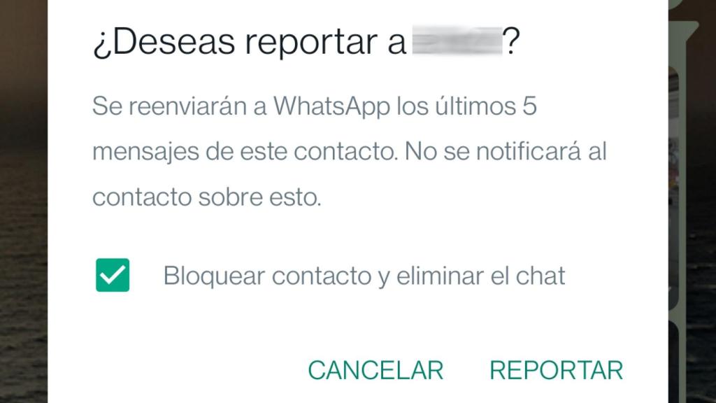 Antes, no se podían seledccionar mensajes concretos